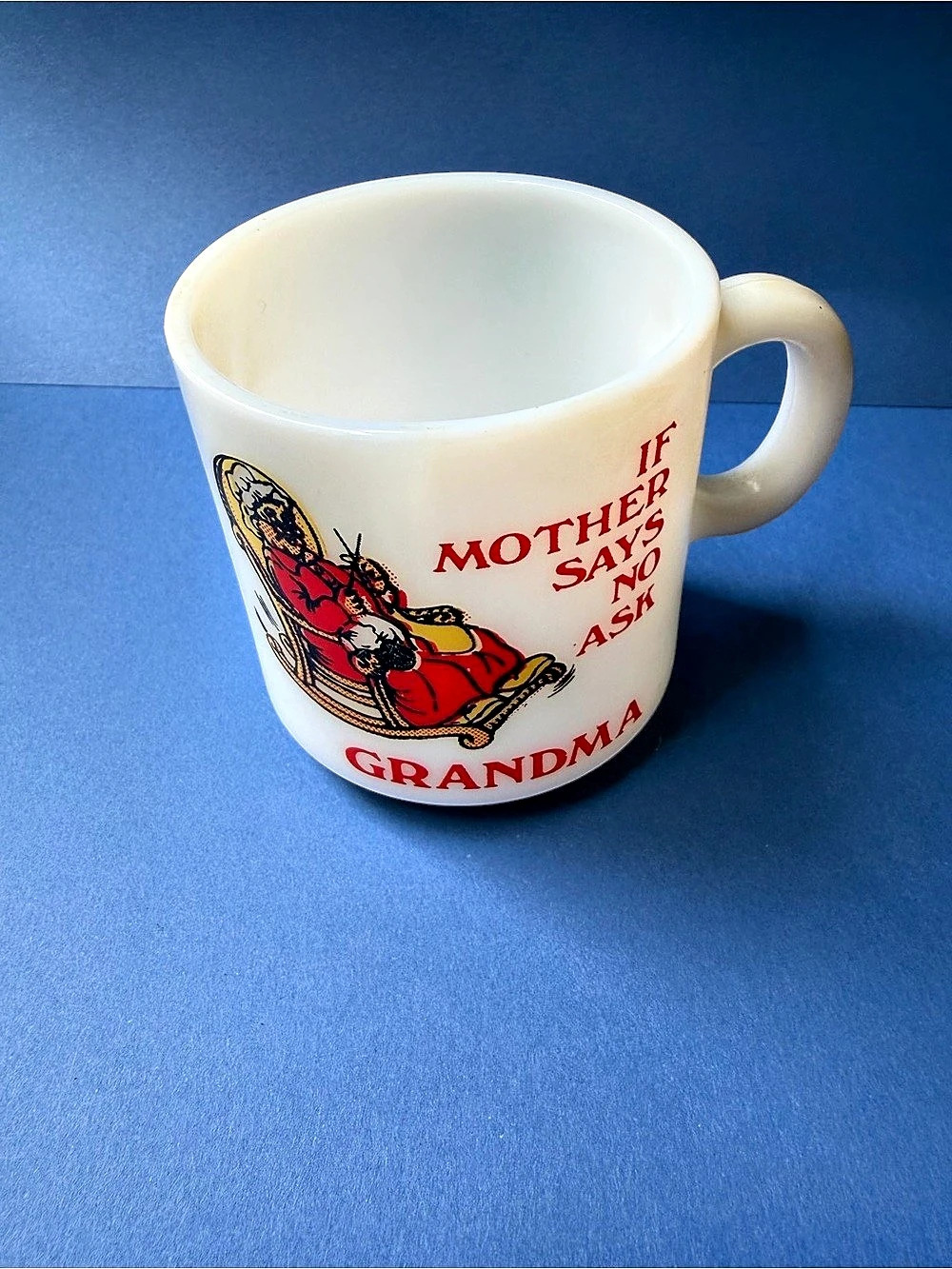 Grandma Saying Mug in White & Red